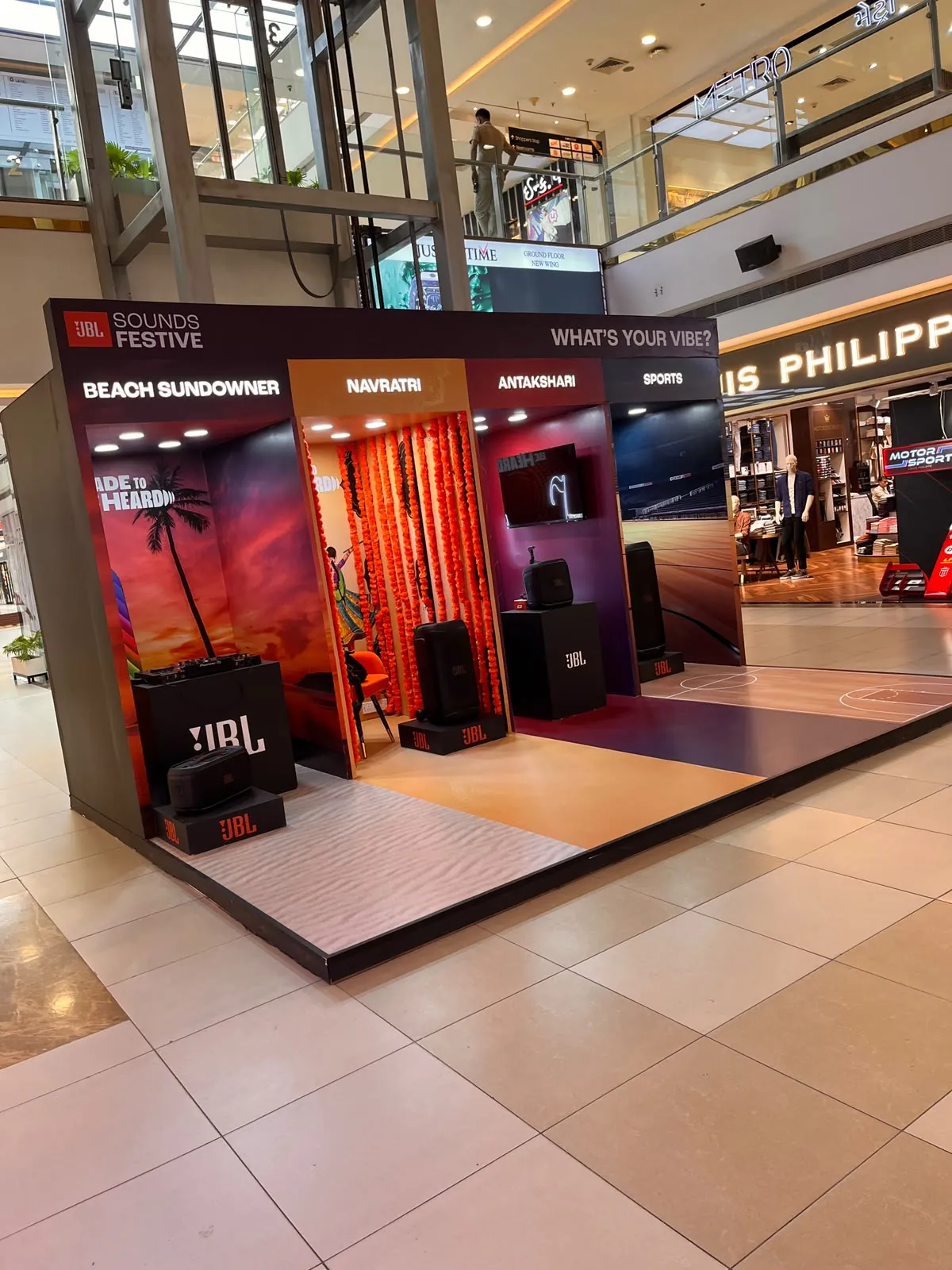 JBL Sounds Festive brand activation at Nexus Ahmedabad One Mall, DJ setup by Event 1O1
