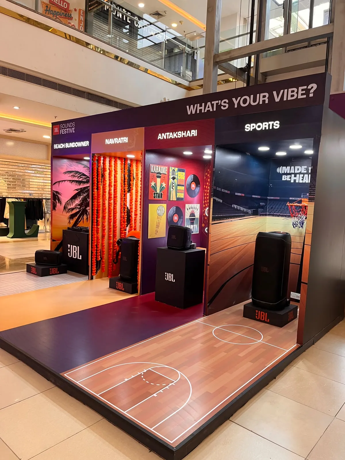 JBL Sounds Festive "What's Your Vibe" mall activation in Ahmedabad, DJ setup by Event 1O1
